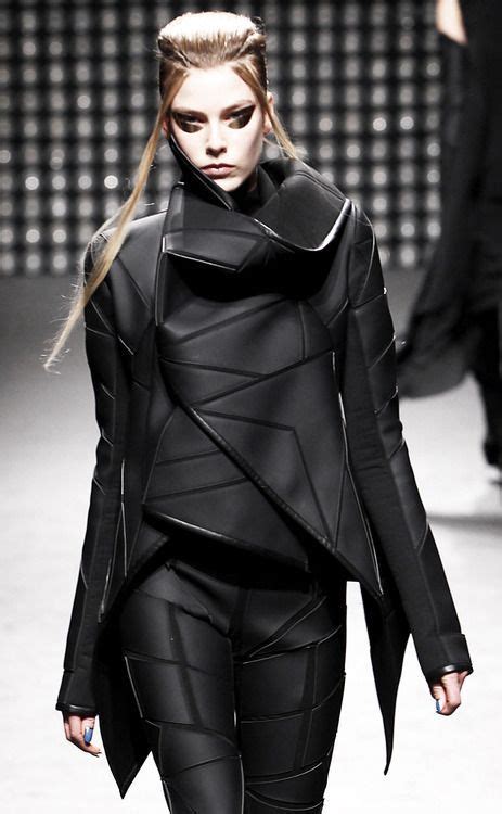 futuristic avant garde fashion.